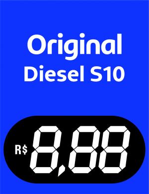 BA Diesel S10 Vinil 0.10mm Aplicado em Poliondas 3mm 100x130cm 4x0  Corte Reto 