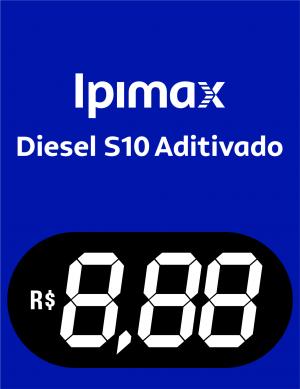 BA Diesel S10 Aditivado Vinil 0.10mm Aplicado em Poliondas 3mm 100x130cm 4x0  Corte Reto 
