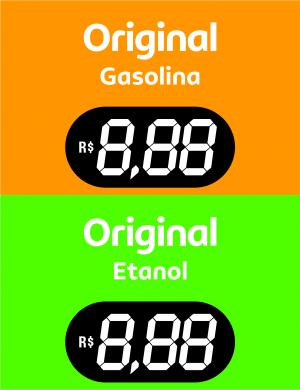 BA Original Gasolina e Etanol Vinil 0.10mm Aplicado em Poliondas 3mm 100x130cm 4x0  Corte Reto 