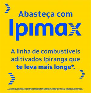 Placa Ponta de Ilha Abasteça Ipimax Vinil 0.10mm Aplicado em chapa de P.S 1mm com fita dupla face no verso 49x50cm 4x0  Corte Reto 